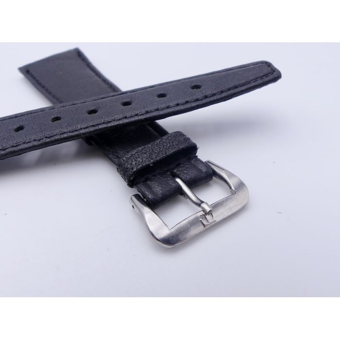 Tissot vintage Bracelet + Boucle - Leather strap with buckle - 20/14