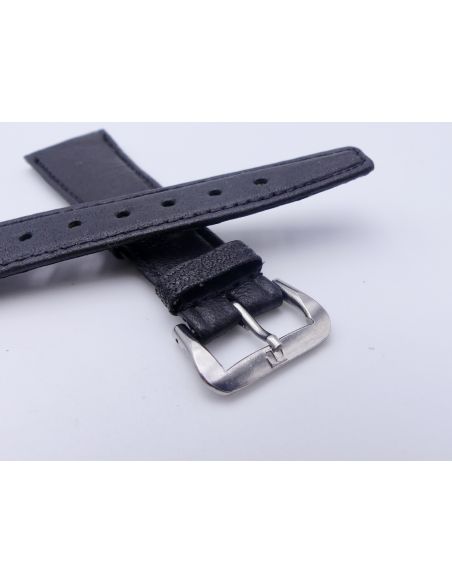 Tissot vintage Bracelet + Boucle - Leather strap with buckle - 20/14