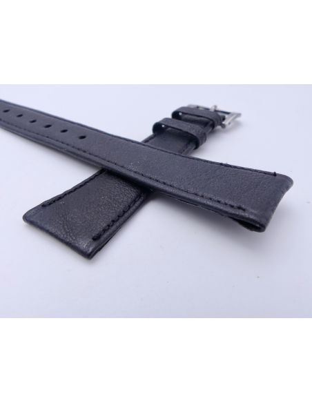 Tissot vintage Bracelet + Boucle - Leather strap with buckle - 20/14