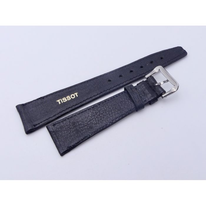 Tissot vintage Bracelet + Boucle - Leather strap with buckle - 20/14