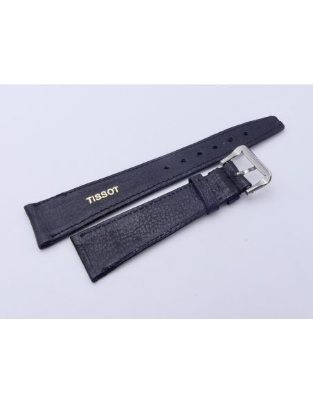 Tissot vintage Bracelet + Boucle - Leather strap with buckle - 20/14