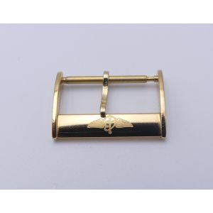 Breitling boucle dorée - golden buckle - 18mm