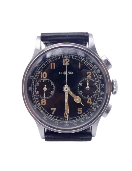 Lemania 15TL Chronographe - 1940 - Step case