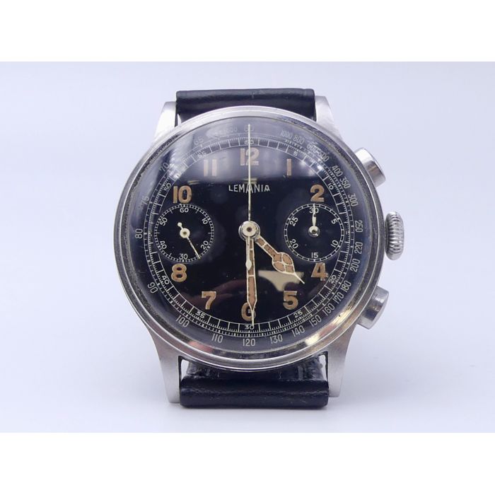 Lemania 15TL Chronographe - 1940 - Step case