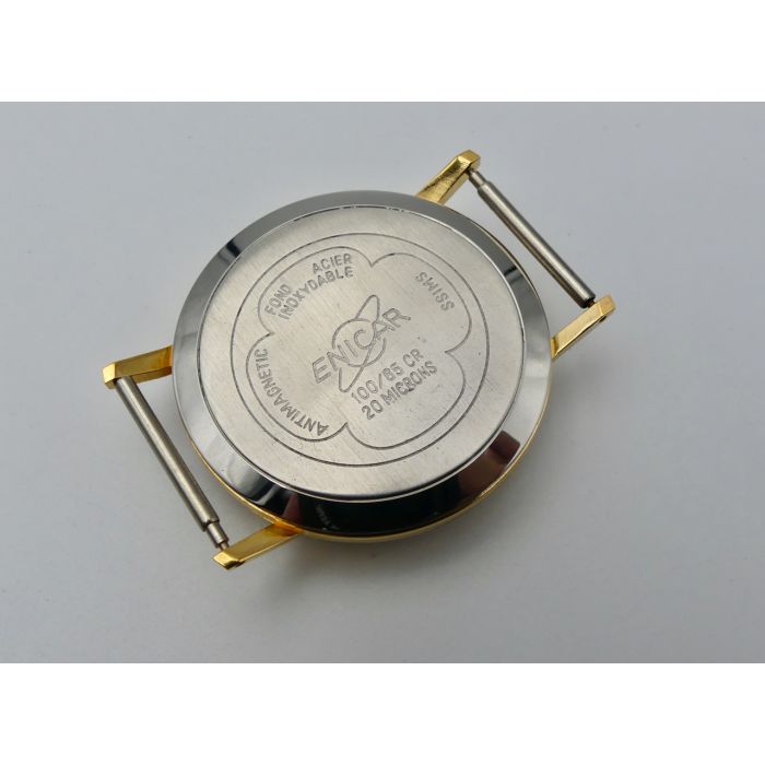 Enicar 100/65 CR Boîtier plaqué - Yellow plated case