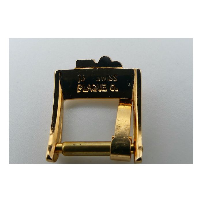 Corum Boucle plaqué or rose - Pink gold buckle - 10mm - Big logo