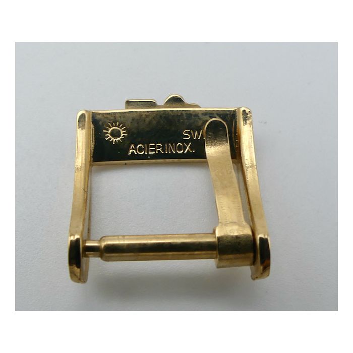 Corum Boucle plaqué or - gold buckle - 12mm - Big logo