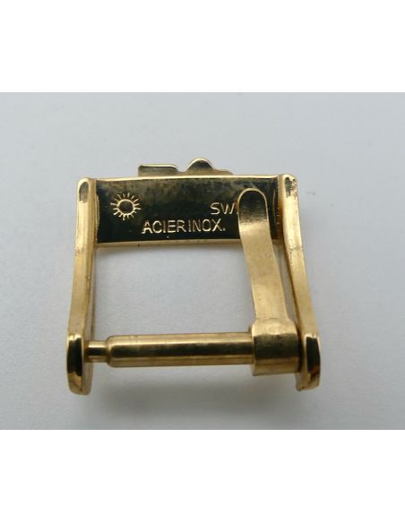 Corum Boucle plaqué or - gold buckle - 12mm - Big logo