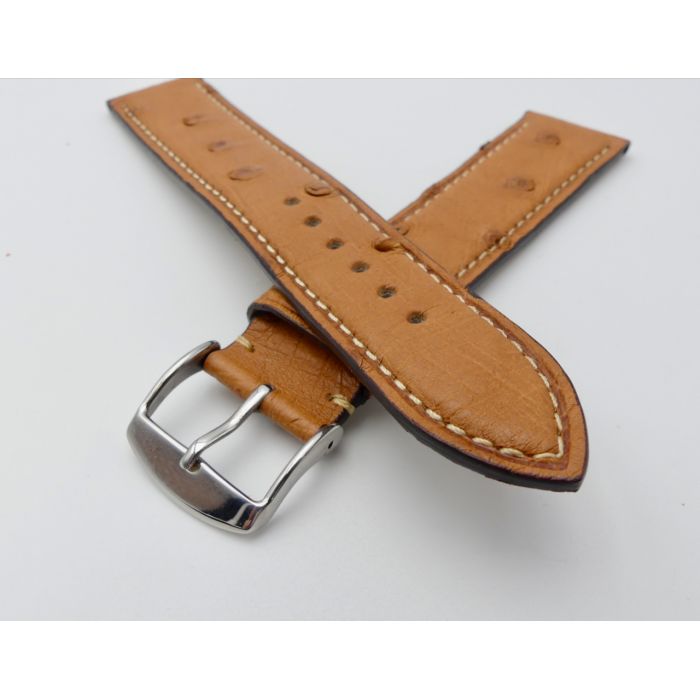Bracelet Autruche 19mm - Ostrich strap - Reverso