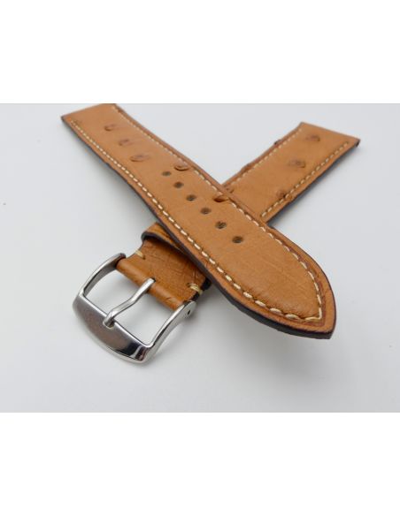 Bracelet Autruche 19mm - Ostrich strap - Reverso