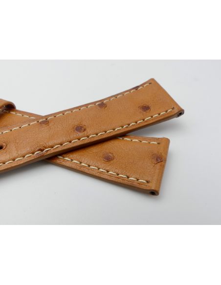Bouveret bracelet Autruche 20mm - Ostrich strap