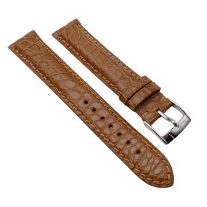 Bouveret bracelet crocodile 18mm - Genuine croco strap