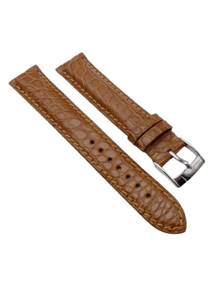 Bouveret bracelet crocodile 18mm - Genuine croco strap