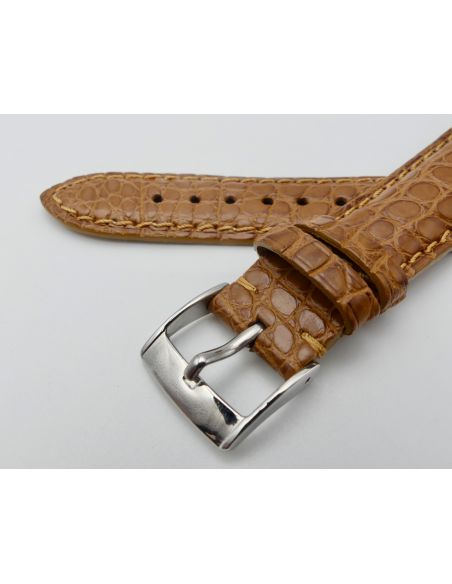 Bouveret bracelet crocodile 18mm - Genuine croco strap