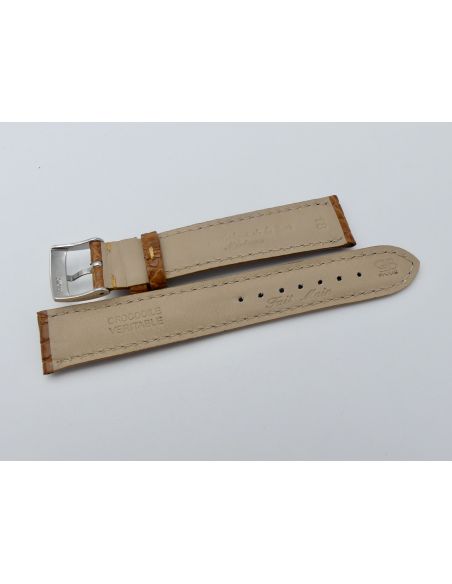Bouveret bracelet crocodile 18mm - Genuine croco strap