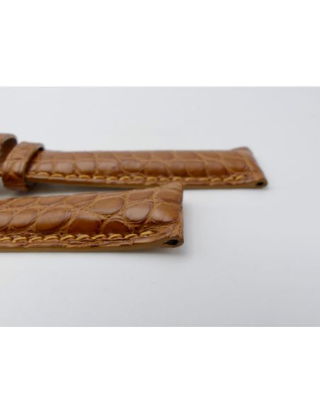 Bouveret bracelet crocodile 18mm - Genuine croco strap