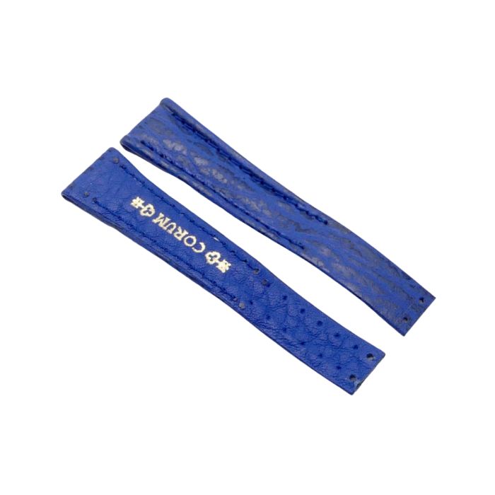 Corum Bracelet Cuir - Leather strap - 14/10 - boucle déployante