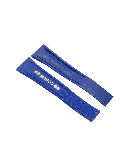 Corum Bracelet Cuir - Leather strap - 14/10 - boucle déployante