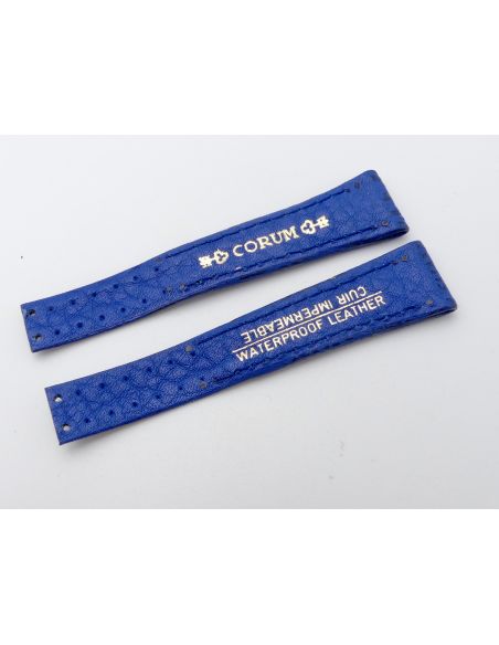 Corum Bracelet Cuir - Leather strap - 14/10 - boucle déployante