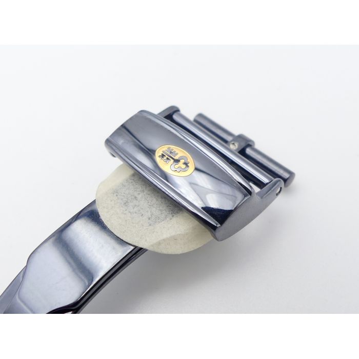 Corum Boucle déployante - Steel deployant buckle - 16mm - Bleu