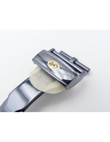 Corum Boucle déployante - Steel deployant buckle - 16mm - Bleu