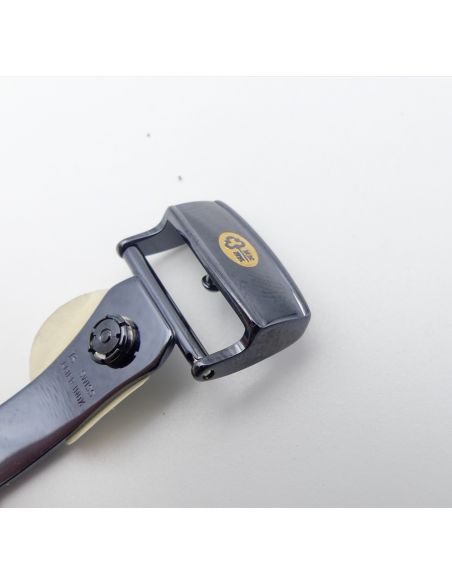 Corum Boucle déployante - Steel deployant buckle - 16mm - Bleu