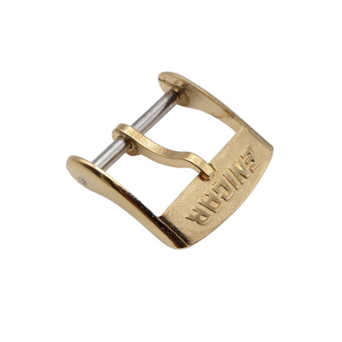 Enicar boucle vintage dorée - Golden buckle - 14mm