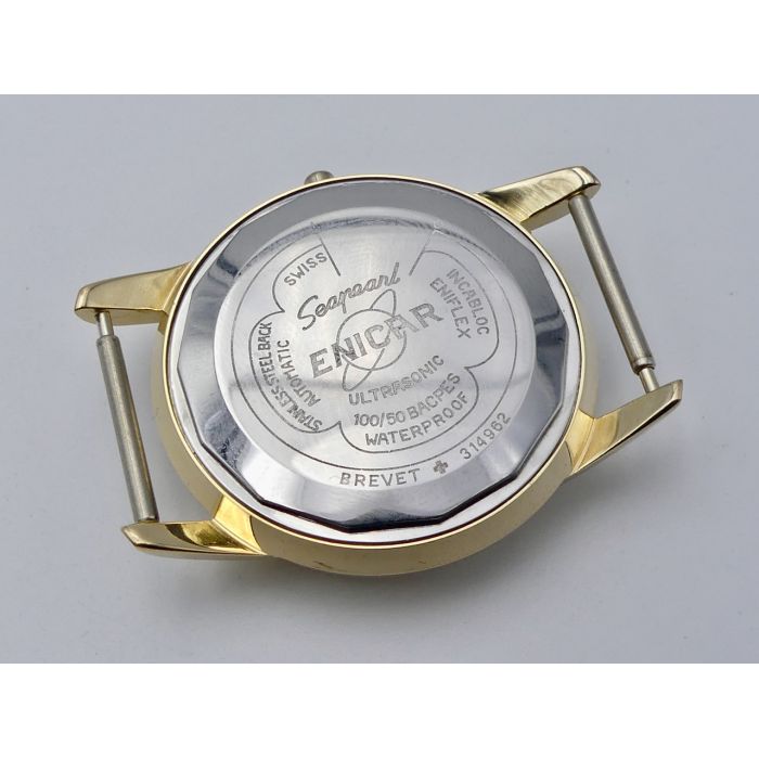 Enicar 100/50 BACPEF Boîtier plaqué - Gold plated case