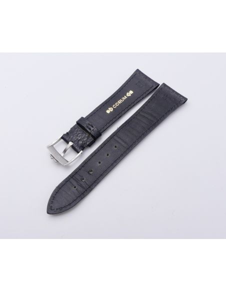 Corum Bracelet cuir avec boucle - Leather strap - 20mm