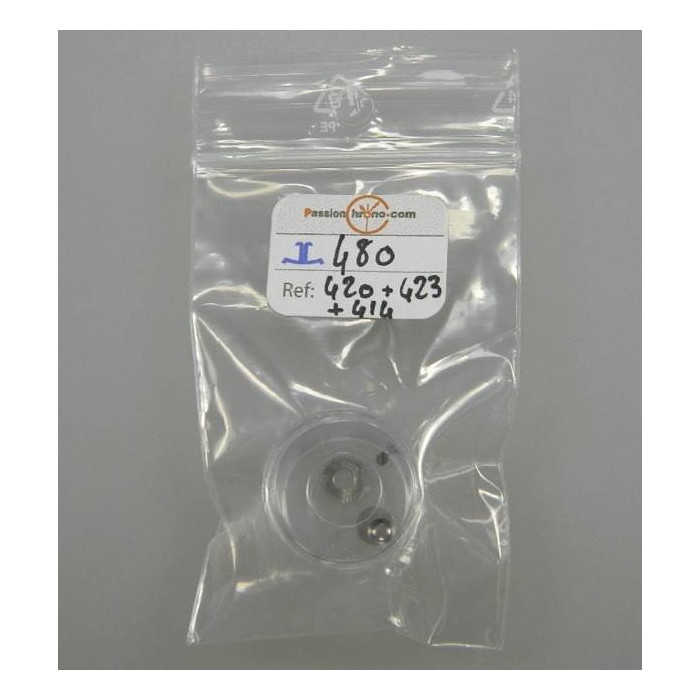 Jaeger LeCoultre 480 roue, noyau, assise de couronne
