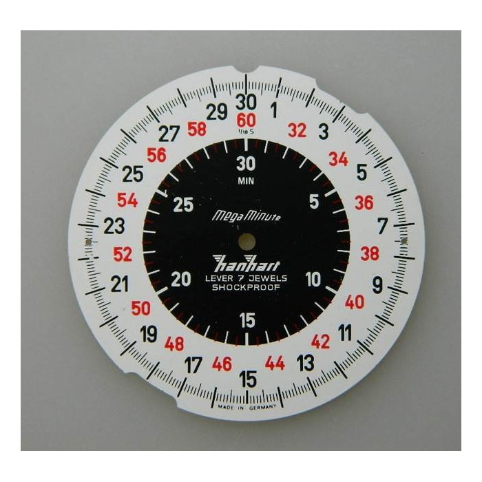 hanhart megaminute cadran