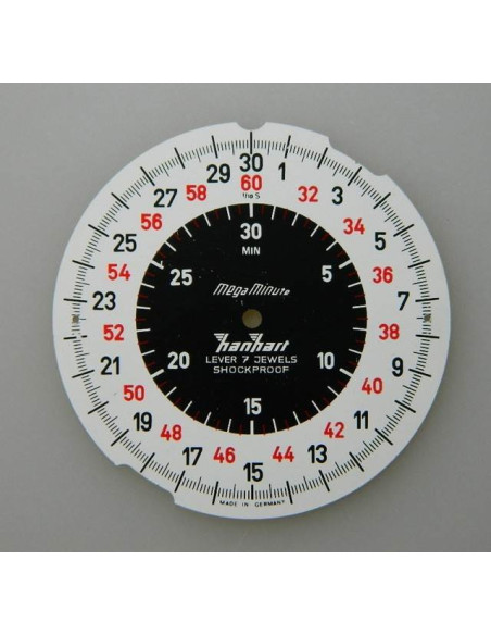 hanhart megaminute cadran
