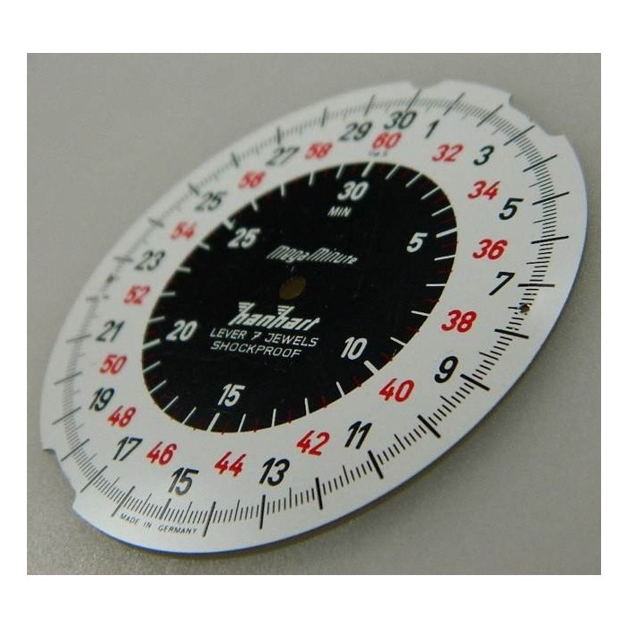 hanhart megaminute cadran