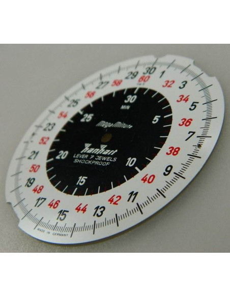 hanhart megaminute cadran