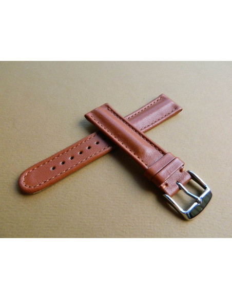 Bracelet cuir marron 20mm