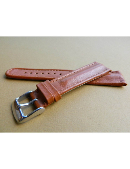 Bracelet cuir marron 20mm