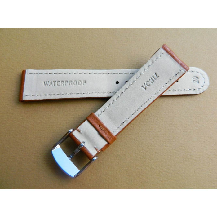 Bracelet cuir marron 20mm