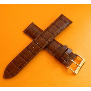 Bracelet cuir marron 20mm