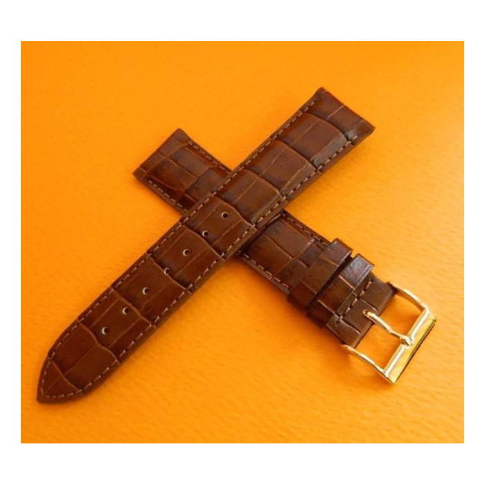 Bracelet cuir marron 20mm