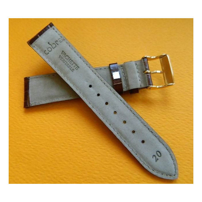 Bracelet cuir marron 20mm