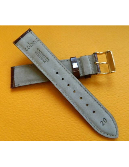 Bracelet cuir marron 20mm