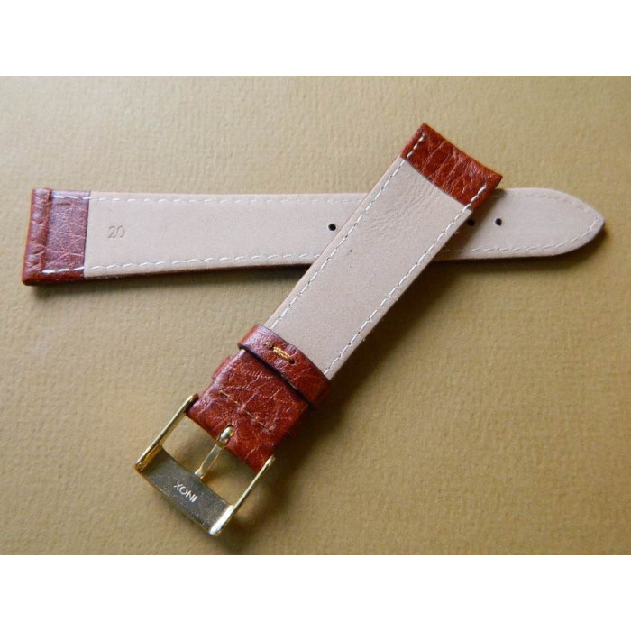 Bracelet cuir marron 20mm