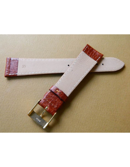 Bracelet cuir marron 20mm