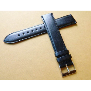 Bracelet cuir noir 20mm