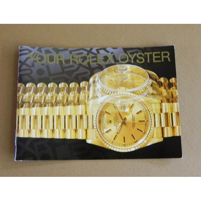 Livret d'instructions ROLEX OYSTER en Anglais