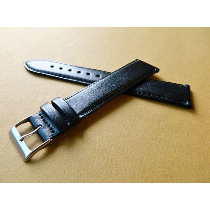 Bracelet cuir noir 20mm