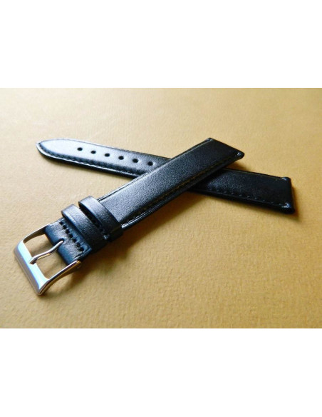 Bracelet cuir noir 20mm