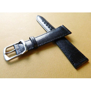 Bracelet cuir noir 20mm