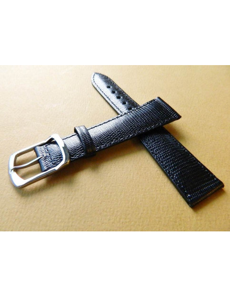 Bracelet cuir noir 20mm