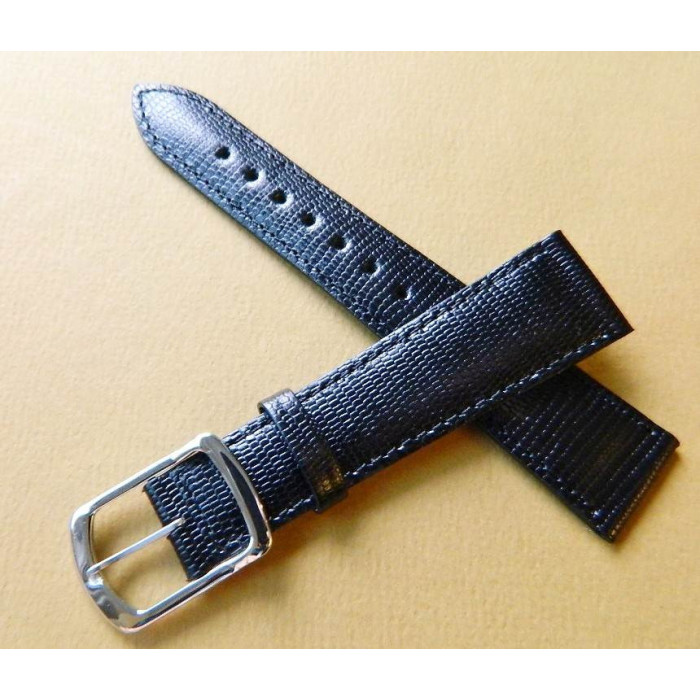 Bracelet cuir noir 20mm